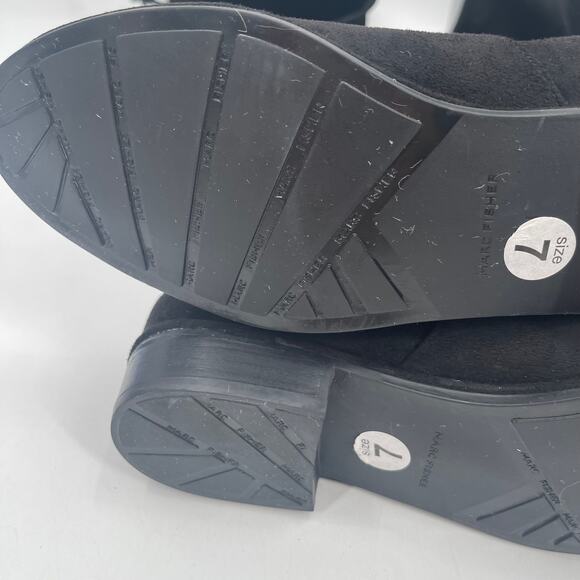 NEW MARC FISHER Boots Size 7 Humor Over the Knee Black Faux Suede NWOT - Picture 12 of 16